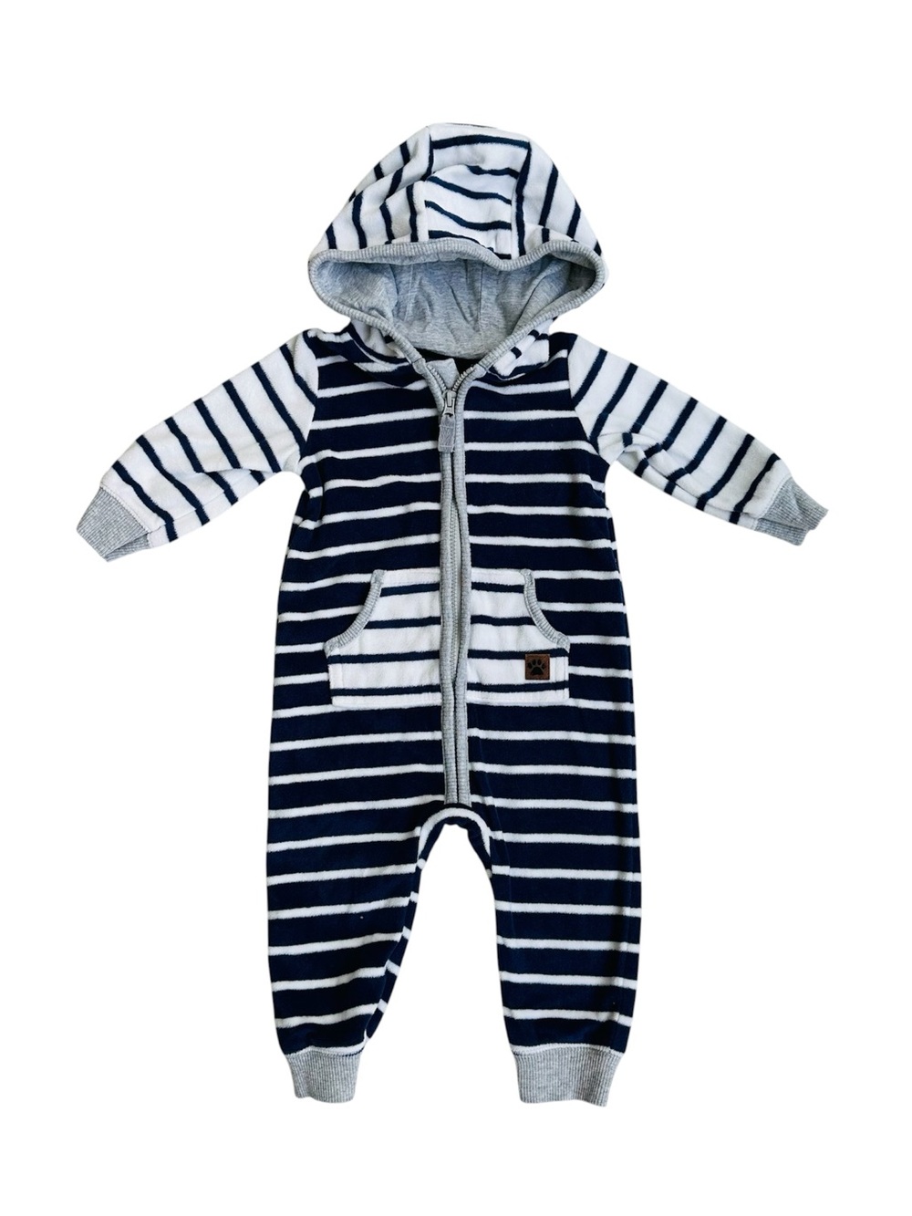 Carter’s Hooded Fleece Suit Size 6 Months